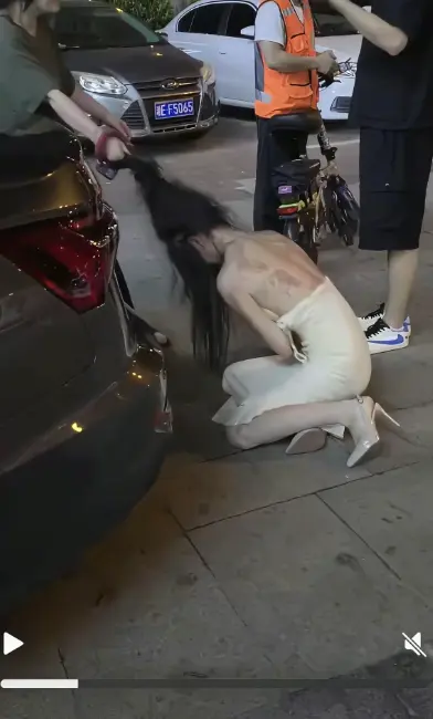 《白裙女子被抓头发跳河》全过程高清视频-白裙女子被抓头发跳河事件真相全记录-1080P完整版免费在线观看
