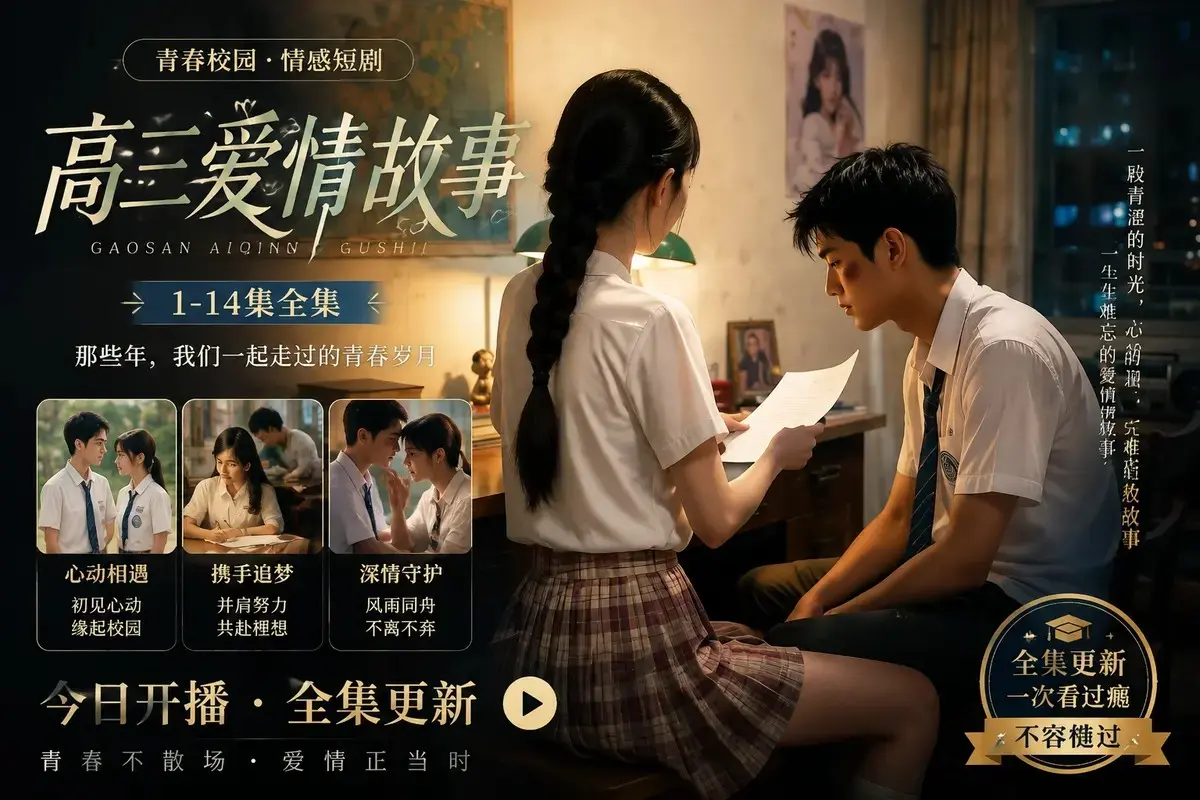 黄果魔改AI短剧《高三爱情故事》高清未删减全集在线观看 - 《b中高三爱情故事》蓝光修复中字版 - 百度阿里云盘资源直链 - 高清零卡顿免费观看